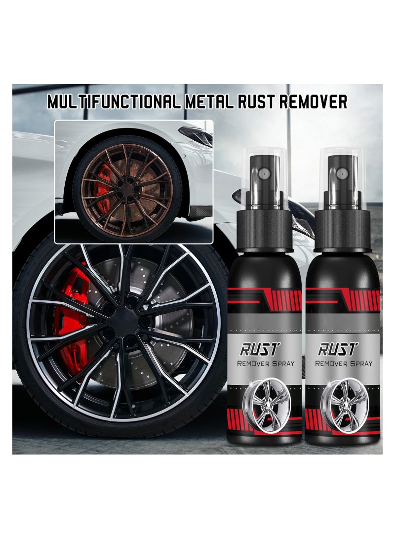 Rust Remover Spray for Metal - Multifunctional Car Rust Removal, Water-Based Rust Converter, Iron Powder Cleaner, Quickly Eliminates Rust Stains - 100ml (2 Pack) - Image 5